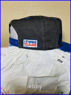Vintage Dallas Cowboys Logo Athletics Black Dome Shark Hat NFL Football Hat