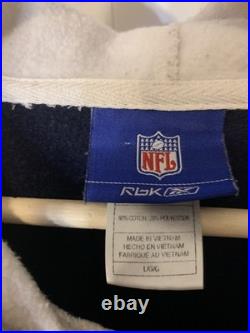 Vintage Dallas Cowboys Mens Sz L Reebok Sweatshirt Hoodie Blue