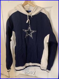 Vintage Dallas Cowboys Mens Sz L Reebok Sweatshirt Hoodie Blue