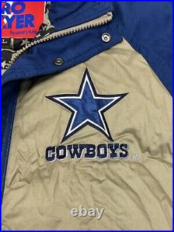 Vintage Dallas Cowboys NFL Mens Pro Player Daniel Young Puffer Jacket Large RARE