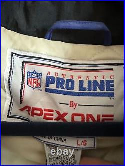 Vintage Dallas Cowboys NFL Pro Line Apex One 90s Superbowl 92 & 93 Patch Jacket