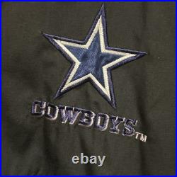 Vintage Dallas Cowboys NFL Rare Pro Player Puffer Jacket Size Large 90s