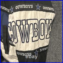 Vintage Dallas Cowboys NFL Rare Pro Player Puffer Jacket Size Large 90s