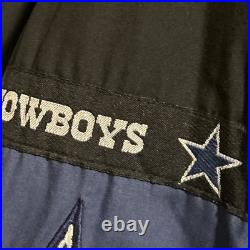 Vintage Dallas Cowboys NFL Rare Pro Player Puffer Jacket Size Large 90s