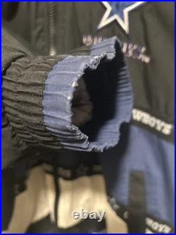 Vintage Dallas Cowboys NFL Rare Pro Player Puffer Jacket Size Large 90s