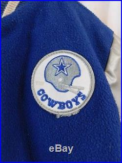 Vintage Dallas Cowboys NFL Sears Roebuck Boys Letterman Jacket Size 14