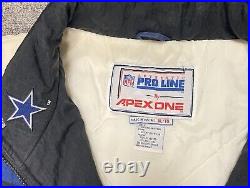 Vintage Dallas Cowboys Pro Line By Apex One Puffer Size XL NFL