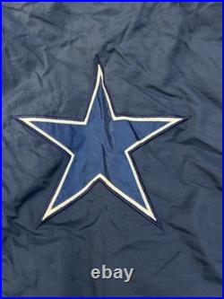 Vintage Dallas Cowboys Pro Player Puffer Jacket Reversible Coat Mens Size 2XL