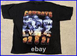 Vintage Dallas Cowboys Rap tee shirt 90s Sz XL deion sanders emmitt Smith Rare
