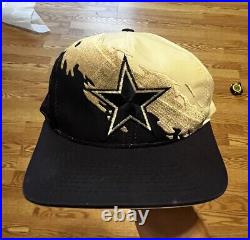 Vintage Dallas Cowboys Reverse Splash Hat Cap Snapback Logo Athletic Pro Line