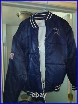 Vintage Dallas Cowboys Reversible Jacket Size Large Reebok Gridiron Classic VTG