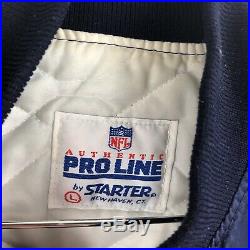Vintage Dallas Cowboys Satin Starter Jacket Size Large Proline 90s NFL Mens L