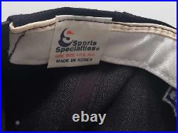 Vintage Dallas Cowboys Script Sports Specialties Snapback Black Blue 90s Wool
