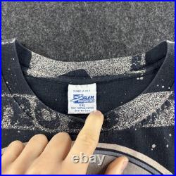 Vintage Dallas Cowboys Shirt Mens 2XL Black Salem Graphic Tee 90s Made In USA