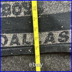 Vintage Dallas Cowboys Shirt Mens 2XL Black Salem Graphic Tee 90s Made In USA