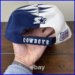 Vintage Dallas Cowboys Shockwave Starter Slasher SnapBack NFL PRO LINE Hat Cap