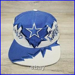 Vintage Dallas Cowboys SnapBack Hat Drew Pearson RARE 90s Jagged Graffiti
