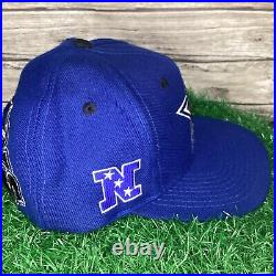 Vintage Dallas Cowboys Snapback Hat Cap Blue Graffiti Blockhead Drew Pearson 90s