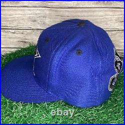 Vintage Dallas Cowboys Snapback Hat Cap Blue Graffiti Blockhead Drew Pearson 90s