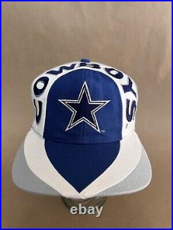 Vintage Dallas Cowboys Snapback Hat Cap Eastport Two Tone Adjustable Cleaned