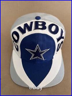 Vintage Dallas Cowboys Snapback Hat Cap Eastport Two Tone Adjustable Cleaned