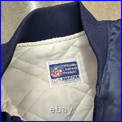 Vintage Dallas Cowboys Spellout Starter Satin Jacket 80s Large Vintage Dallas Cowboys Spellout Starter Satin Jacket 80s Large