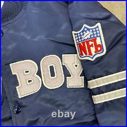Vintage Dallas Cowboys Spellout Starter Satin Jacket 80s Large Vintage Dallas Cowboys Spellout Starter Satin Jacket 80s Large