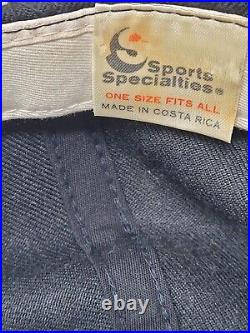 Vintage Dallas Cowboys Sports Specialties Script Black Dome Snapback Hat Wool