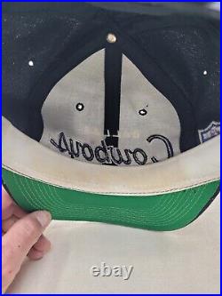 Vintage Dallas Cowboys Sports Specialties Script Black Dome Snapback Hat Wool