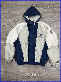 Vintage Dallas Cowboys Starter Jacket 90's Quilted Lining XL