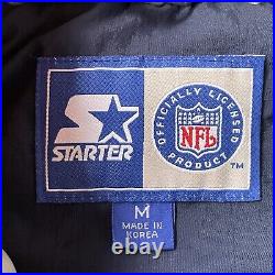 Vintage Dallas Cowboys Starter Jacket Medium Quilted Puffer NFL Football Texas