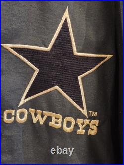 Vintage Dallas Cowboys Starter Jacket Size XL Rare Hooded VTG Smoke Free Home