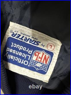 Vintage Dallas Cowboys Starter Pro Line NFL Satin Bomber Jacket Adult Large A8