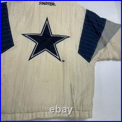 Vintage Dallas Cowboys Starter Puffer Jacket Size XS 90s NFL