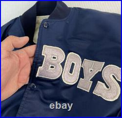 Vintage Dallas Cowboys Starter Satin Snap Jacket Size L NFL (Name Embroidered)