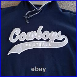 Vintage Dallas Cowboys Starter Script Sweater Snap Back Hat NFL Team Apparel