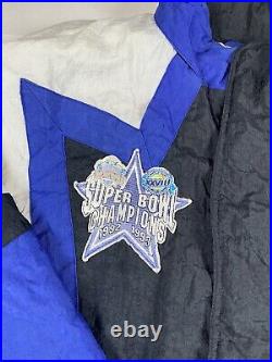 Vintage Dallas Cowboys Super Bowl 1993 Pro Line By Apex One Puffer Size XL NFL