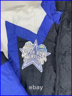 Vintage Dallas Cowboys Super Bowl 1993 Pro Line By Apex One Puffer Size XL NFL