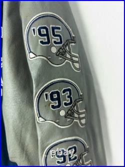 Vintage Dallas Cowboys Super Bowl Champions Wool Leather Varsity Jacket NFL XXL