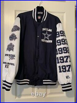 Vintage Dallas Cowboys Super Bowl Jacket, Large