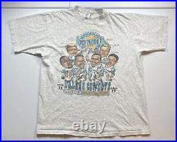 Vintage Dallas Cowboys Super Bowl Shirt Mens XL Gray Caricature NFL Big Head 90s