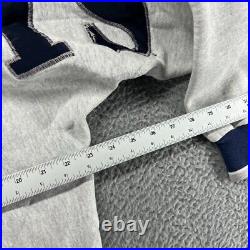 Vintage Dallas Cowboys Sweatshirt Men's Large Gray Big Spellout Embroidered 90s