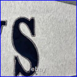 Vintage Dallas Cowboys Sweatshirt Men's Large Gray Big Spellout Embroidered 90s