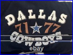 Vintage Dallas Cowboys Throwback Super Bowls Bomber Letterman Jacket Size LG