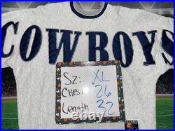 Vintage Dallas Cowboys Troy Aikman Sweatshirt 90s Quarterback Club Sz XL Used Vintage Dallas Cowboys Troy Aikman Sweatshirt 90s Quarterback Club Sz XL Used