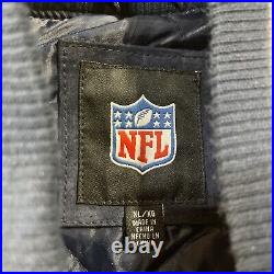 Vintage Dallas Cowboys Varsity Coat Suede Leather NFL Size XL G-III Brand