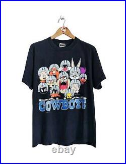 Vintage Dallas Cowboys x Looney Tunes 90s T-shirt NFL Football size L
