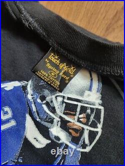 Vintage Deion Neon Deion Sanders 90's T-shirt NFL Football Dallas Cowboys