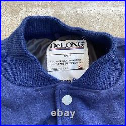 Vintage Delong Dallas Cowboys Wool Bomber Jacket Size XL