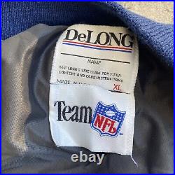 Vintage Delong Dallas Cowboys Wool Bomber Jacket Size XL